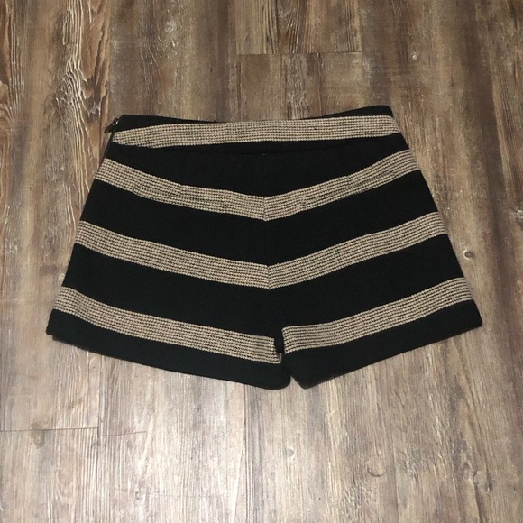 Frnch Shorts Women's Medium High Rise Striped Pull On Festival Wear - Picture 4 of 5